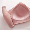 thumbnail image 4 of TUGOXIE Wire Free Bras for Women Push Up Full Coverage Pink Nylon Bralettes for Womens,36BC, 4 of 9