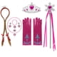 thumbnail image 4 of Accesorios Disney Frozen Elsa Anna, guantes, varita, corona, conjunto de joyería, peluca Ariel trenzada para vestido de princesa, ropa, accesorios de Cosplay, 4 of 5