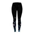thumbnail image 3 of Goindgs Leggings for Women Summer Fashion Floral Printed High Waist Stretch Long Workout Running Athletic Soft Pink XXL, 3 of 3