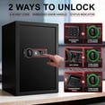 thumbnail image 4 of Tigerking 1.8 Cu. ft. Biometric Fingerprint Safe Box for Home Office, Digital Keypad Safes with Removable Shelf, 4 of 7