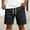 Black, variant on YLSDY Men's Summer Solid Printed Fashion Shorts, Drawstring Waist Pocket Design, Lightweight Casual Shorts for Men Khaki XXXL