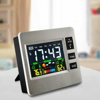 SMARTRO Digital Projection Alarm Clock with Weather Station – Meat