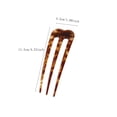 thumbnail image 2 of French Hair Pin for Women French Twist Hair Pin Acetate Large U Shaped Hair Forks 3 Prong Clips for Thick Hair Bun Updo Hair Sticks Elegant Hair Accessories for Daily Wedding Party Styling, 2 of 6