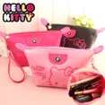 thumbnail image 1 of Bolsa de viaje de Hello Kitty, súper linda bolsa de maquillaje de Hello Kitty, gran capacidad, impermeable, bolsa de almacenamiento, regalo de cumpleaños de PU, 1 of 3
