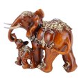 thumbnail image 1 of Estatua De Elefante Hecha A Mano, Decoración De Resina Con Base Antideslizante, Figura De Elefante Para Madre Y Bebé, Regalo Para El Hogar Y La Oficina, 1 of 7