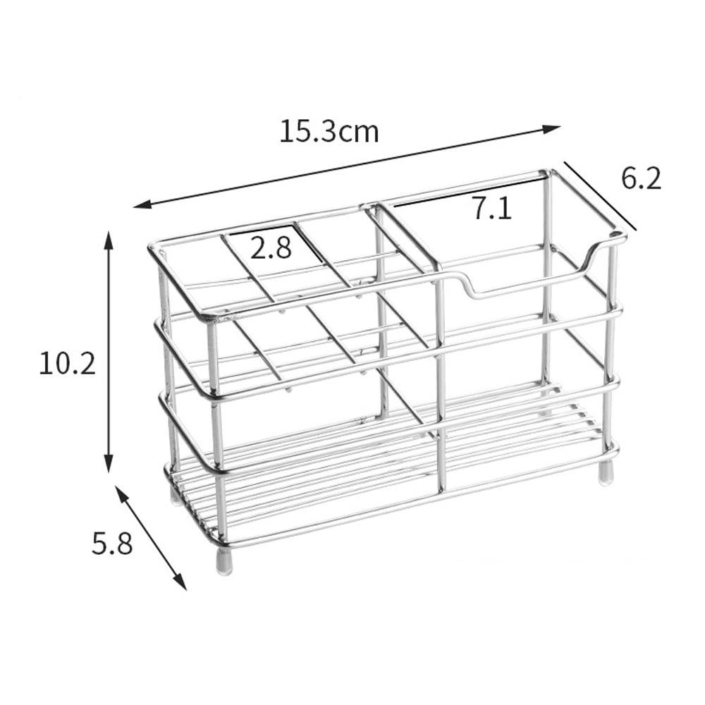 Toothbrush Holder, Morease Stainless Steel Multifunctional Tooth Brush