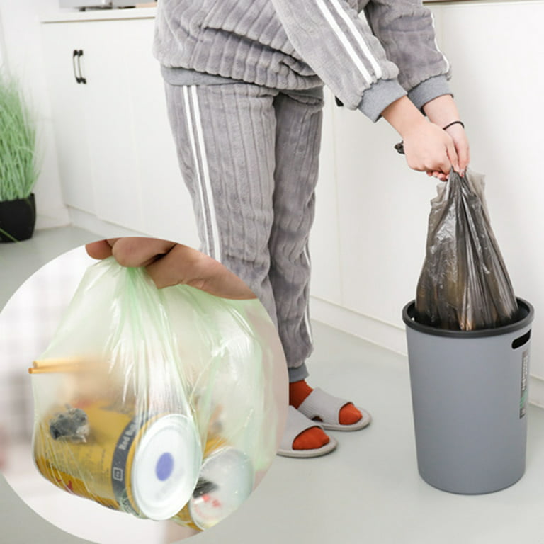 Disposable Small Trash Bags Portable PE Rubbish Bags Wastebasket Bags Small  Garbage Bags For Office Kitchen