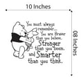 thumbnail image 4 of Children Smarter Than You Think Empowering Quote Wall Decal Decoration You Must Always Remember Cute Cartoon Bear And Pig Friends Lasts Years and Easily Removable - Size: 10 In(W) x 8 In(H), 4 of 5
