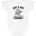thumbnail image 3 of Inktastic Just a Girl Who Loves Skating Girls Baby Bodysuit, 3 of 5