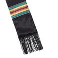 thumbnail image 5 of Jiibva Double Layered Tassel Black Shawl Satin Graduation Ribbon Logo Adult Etiquette Scarf Honor Shoulder Strap, 5 of 7