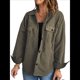 thumbnail image 1 of Chaqueta de Mujer de Gran Tamaño con Botones y Larga con Aberturas. Verde S, 1 of 5