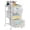 White, variant on Rolling Utility Cart with 3 Drawers,Craft Organizer and Storage with DIY Divider, Lockable Wheels, Multi-Functional Storage for Art Supplies, Store for Brushes & Paints & Small Parts(Patent Pending)