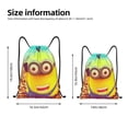 thumbnail image 2 of Pofeuu Minions for Water-Resistant 210D Drawstring Bag Compact Foldable Design Gym Yoga Travel Essentials Lightweight Carryall-Medium, 2 of 6