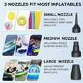 thumbnail image 4 of SUTENGDA Electric Air Pump for Inflatables - Quick-Fill Pool Raft Pump  110V AC Portable Air Mattress Pump for Home Use  3 Nozzle Adapters Included, 4 of 6