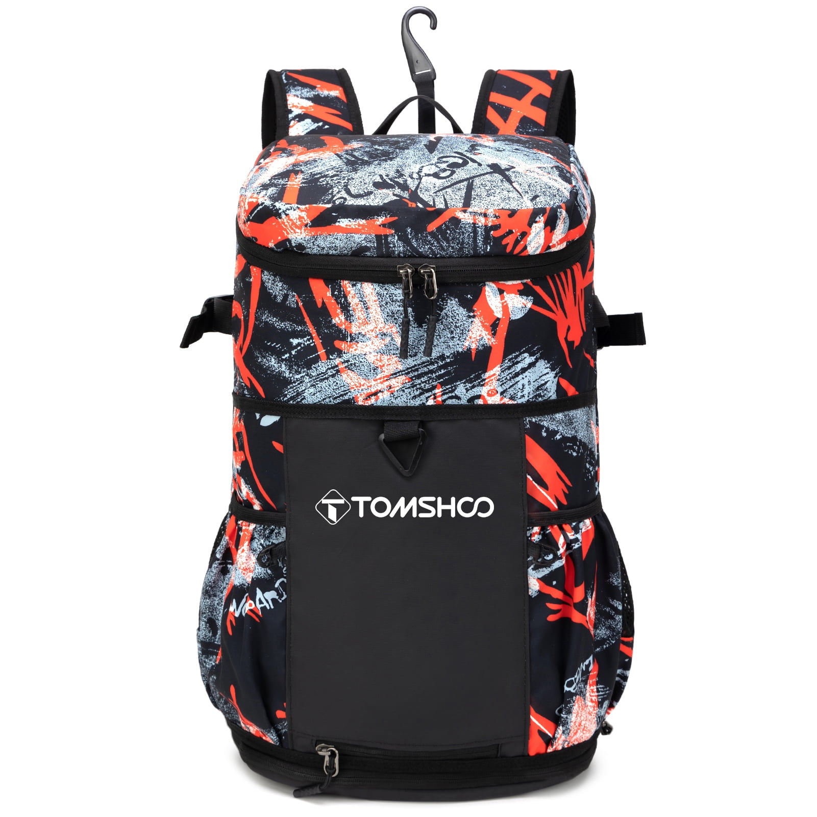 TOMSHOO Baseball Backpack with Shoe Compartment and Helmet Mesh Holder