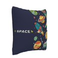 thumbnail image 2 of Bingfone Space Linen Throw Pillow Covers Cushion Case Pocket Button Vintage Farmhouse Pillowcase for Sofa Couch Bed 16"x16", 2 of 9