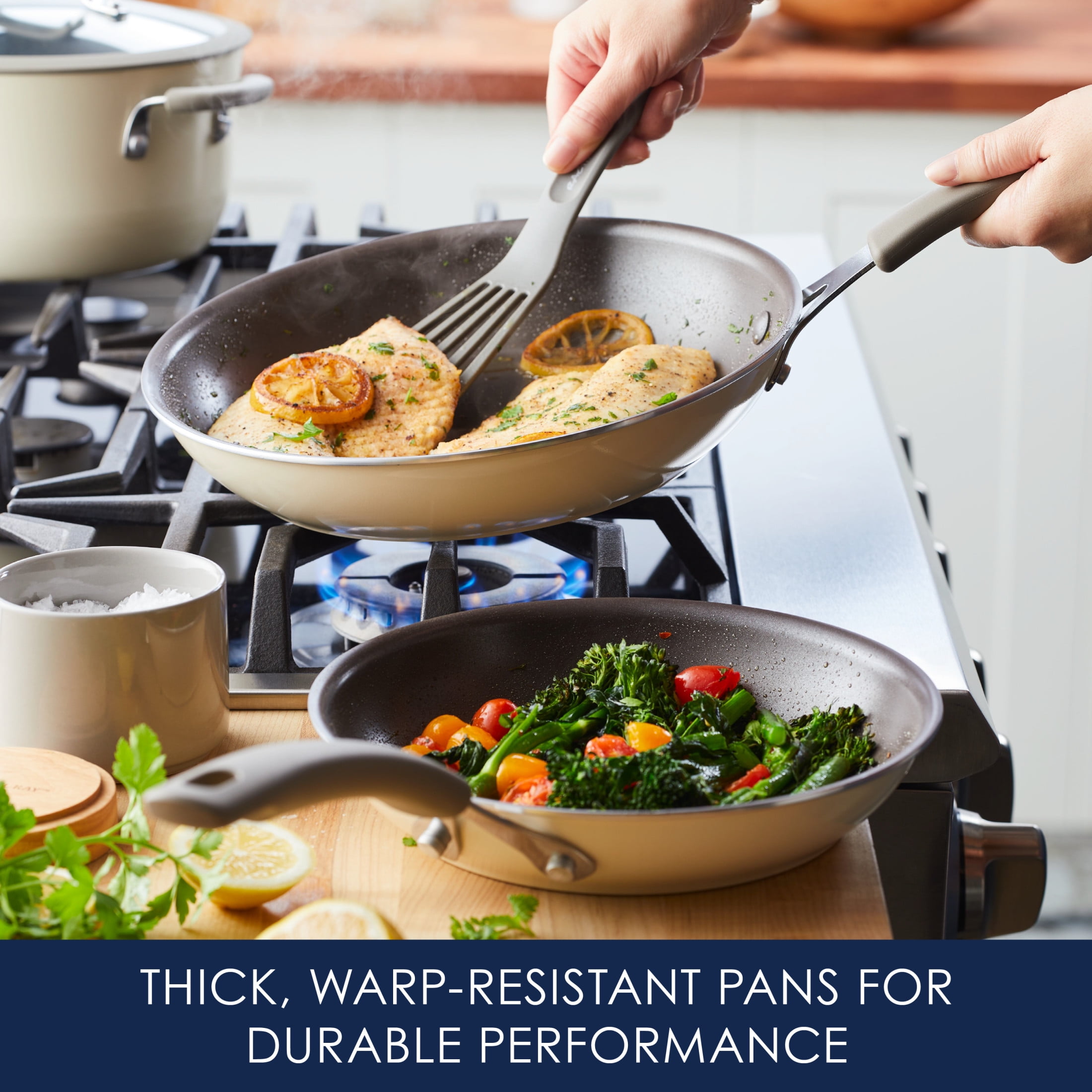 Rachael Ray Cook + Create Nonstick Aluminum Frying Pan, Set of 2