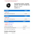 thumbnail image 2 of Drive Belt Idler Assembly - Compatible with 2004 - 2021 Ford F-450 Super Duty 2005 2006 2007 2008 2009 2010 2011 2012 2013 2014 2015 2016 2017 2018 2019 2020, 2 of 2