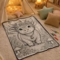 thumbnail image 4 of AMARHH DIY Doodle Coloring Blanket with 24 Coloring Pens, Soft Velvet Washable Custom Art Throw Blanket, Creative Craft Home Decor Holiday Gift for Adults, 4 of 7