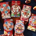 thumbnail image 5 of Rotating Red Envelope For Chinese New Year With Auspicious Symbols And Golden Glitter Paper, 5 of 7
