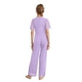 thumbnail image 2 of TiaoBug Girls Jumpsuits Short Sleeve Overalls Wedding Party Rompers Summer Casual Long Playsuits Outfits Lavender 10, 2 of 5