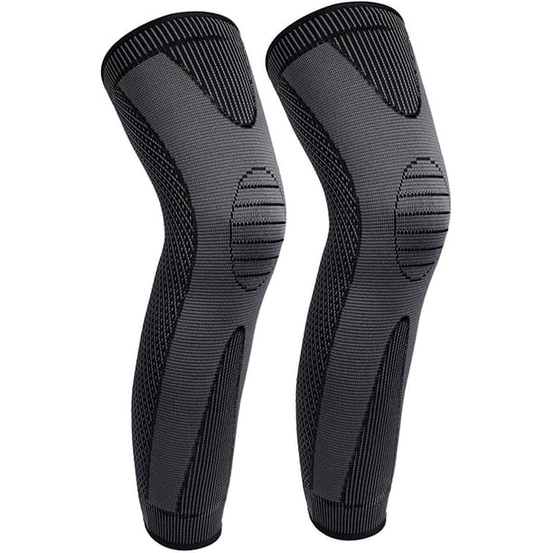 Mangas de pierna completa Manga larga de compresión para pierna Mangas de rodilla Proteger la pierna, para hombre Mujer Baloncesto, Artritis Ciclismo Deporte Fútbol, Reducir las venas varicosas y la
