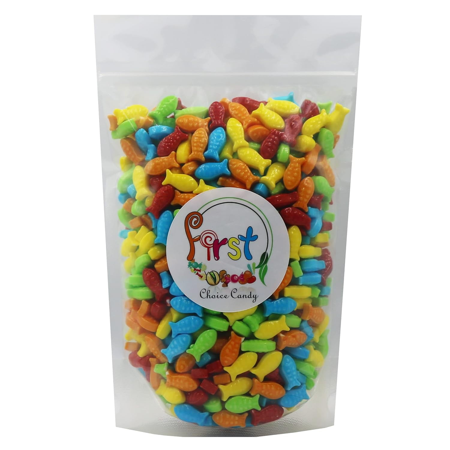 FirstChoiceCandy Rainbow Aquarium Fish Assorted Mini Guppies Hard Candy (Regular, 5 Pound )