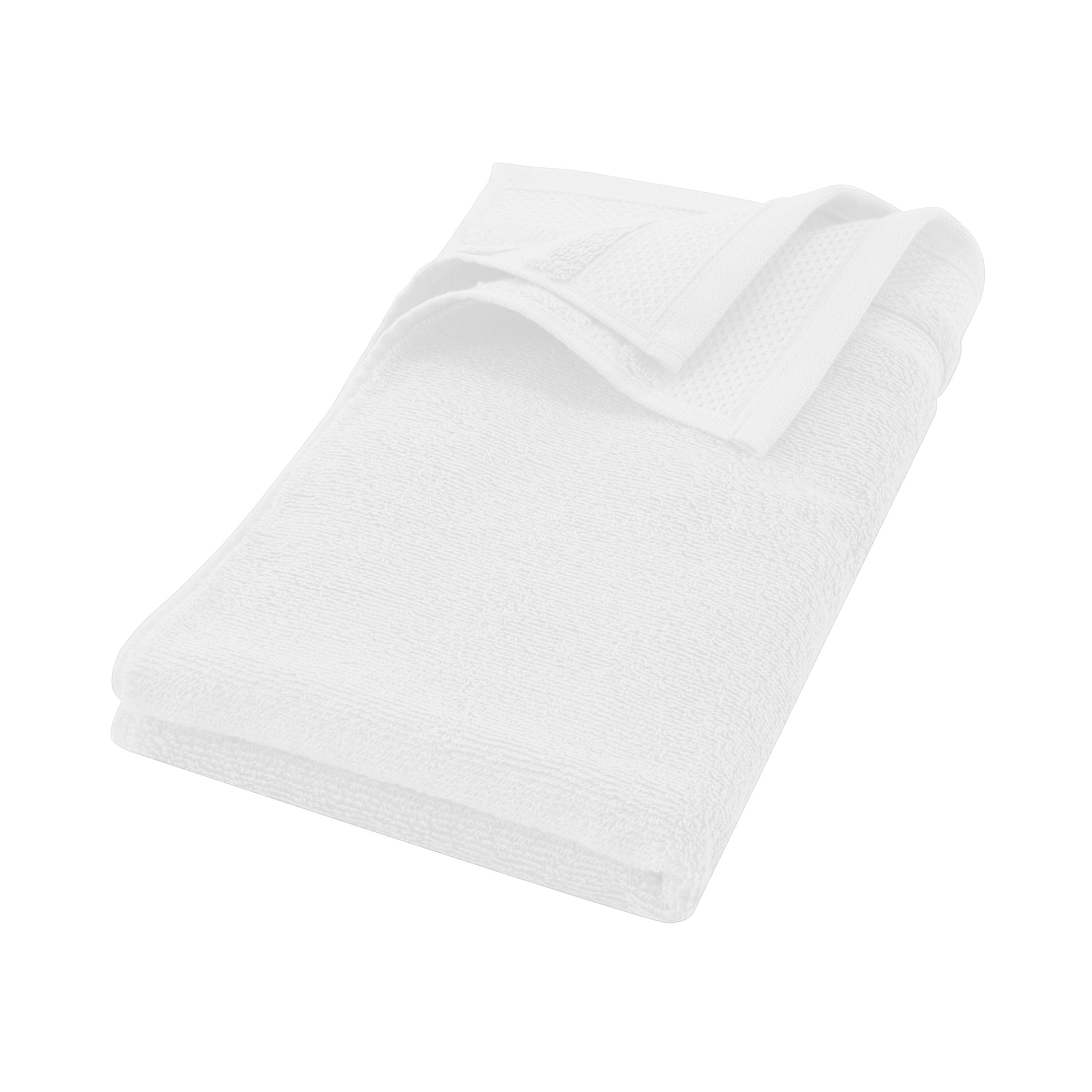 Hotel Style 6-Piece Bath Towel Set, 100% U.S. Grown Cotton, Arctic White