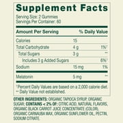 (3 pack) Spring Valley Non GMO Melatonin Sleep Support Dietary Supplement Gummies, Strawberry, 5 mg, 120 Count