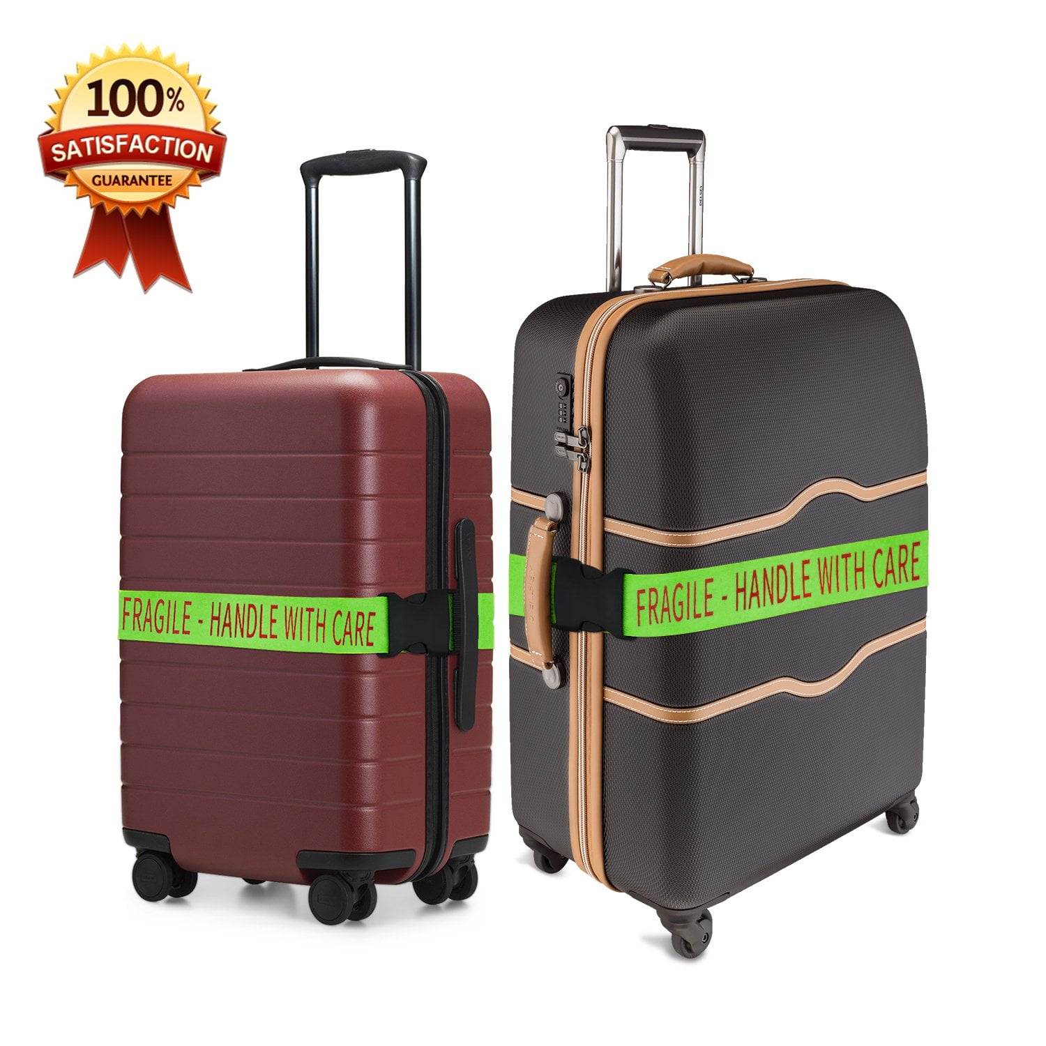 Gutsdoor Adjustable Travel Luggage Strap Suitcase Belt Travel Bag Accessories 1.96 in W x 6.23 ft L 2 Pack