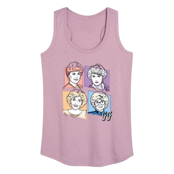 Golden Girls - Golden Girls Character Grid - Women's Racerback Tank Top