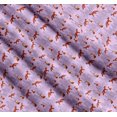 thumbnail image 3 of Soimoi Purple Cotton Poplin Fabric Cedar Tree & Fox Animal Decor Fabric Printed Yard 42 Inch Wide, 3 of 7