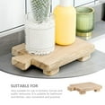 thumbnail image 5 of Wooden Base Soap Wooden Stool For Plants Flower Pot Holder Cupcake Display Jewelry Figurine Riser Mini Plant Stand, 5 of 6
