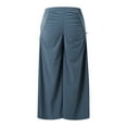thumbnail image 4 of BAODANN Women's Loose Wide Leg Track Pants Drawstring Pockets Elastic Waist Capri Hiking Pants Rompers for Women Long Pant Casual Women Casual Pants Petite Pants for Women High Waist Womens Pants, 4 of 7