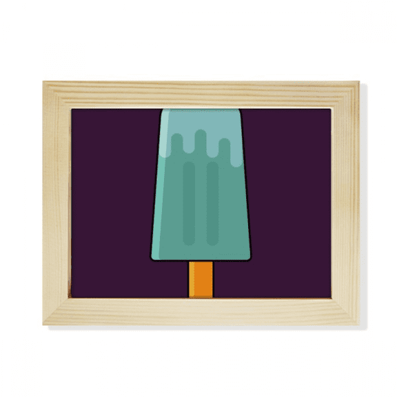 Blue Green Popsicle Sweet Ice Desktop Photo Frame Picture Art Decoration Painting 6x8 inch