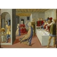 thumbnail image 2 of Benozzo Gozzoli 18x14 Gold Ornate Wood Frame and Double Matted Museum Art Print Titled - The Feast of Herod and the Beheading of Saint John the Baptist (1461-1462), 2 of 4