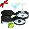thumbnail image 1 of fafa-Margarita Salt Rimmer,Bartender Tool Cocktail Margarita Glass Rimmer 3 Tier Sugar Salt Rim Lime, 1 of 4