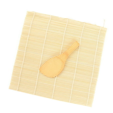 

Tmosphere Rolling Mat Washable Sushi Making Tools Flat Bamboo Roller Roll Mold Pad Maker Set Kitchen Supplies for Beginners 24x24cm