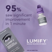 (2 pack) LUMIFY Eye Drops for Redness Relief and Whiter and Brighter Looking Eyes, .08 fl oz (2.5 ml)