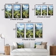 thumbnail image 4 of Designart "Lush Highlands of Sapa, Vietnam II" Vietnam Wall Art Set Of 3 - Red Vietnam Gallery Wall Set For Home Decor, 4 of 7