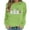 Green#4, variant on Qingpeng Womens Halloween Sweatshirt Oversized Long Sleeve Tops Printed Casual Crew Neck Sweatshirts Holiday Fall Loose Fit Pullover