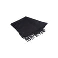 thumbnail image 3 of Gravity Threads 100% Pashmina Soft Shawl Wrap Scarf, Black, 3 of 4