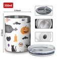 thumbnail image 4 of 12oz Coffee Tumblers Halloween Pattern Stainless Steel Vacuum Insulated Travel Tumbler Coffee Cups Mug with Lid and Straw with Cleaning Brush for Cold & Hot Drinks, 4 of 5