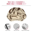 thumbnail image 5 of Kdxio Coffee Time (2) Print Shower Cap for Women,Elastic and Reusable,Double Waterproof Layers Bathing Hat, 5 of 9