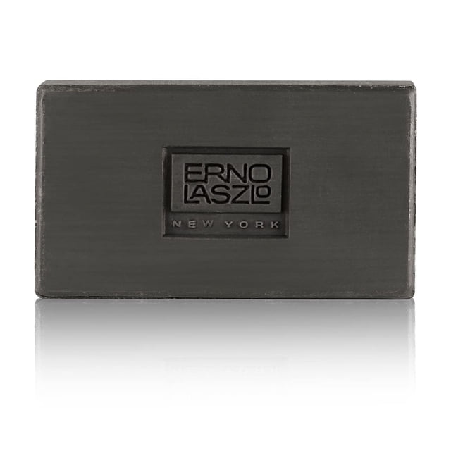 Erno Laszlo Sea Mud Barra de limpieza profunda para el cuidado de la piel Tamaño de viaje Barra limpiadora facial de carbón Purifica desatasca los poros Absorbe el exceso de aceite 1.7 oz Negro