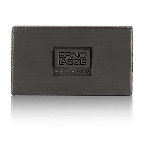 Erno Laszlo Sea Mud Barra de limpieza profunda para el cuidado de la piel Tamaño de viaje Barra limpiadora facial de carbón Purifica desatasca los poros Absorbe el exceso de aceite 1.7 oz Negro