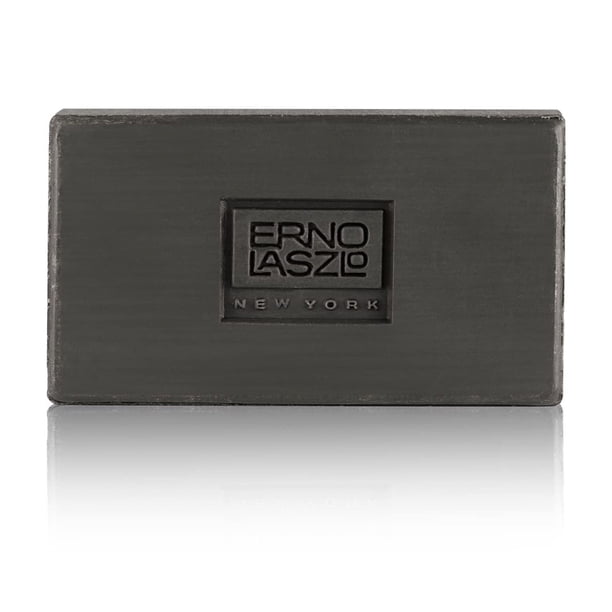 Erno Laszlo Sea Mud Barra de limpieza profunda para el cuidado de la piel Tamaño de viaje Barra limpiadora facial de carbón Purifica desatasca los poros Absorbe el exceso de aceite 1.7 oz Negro
