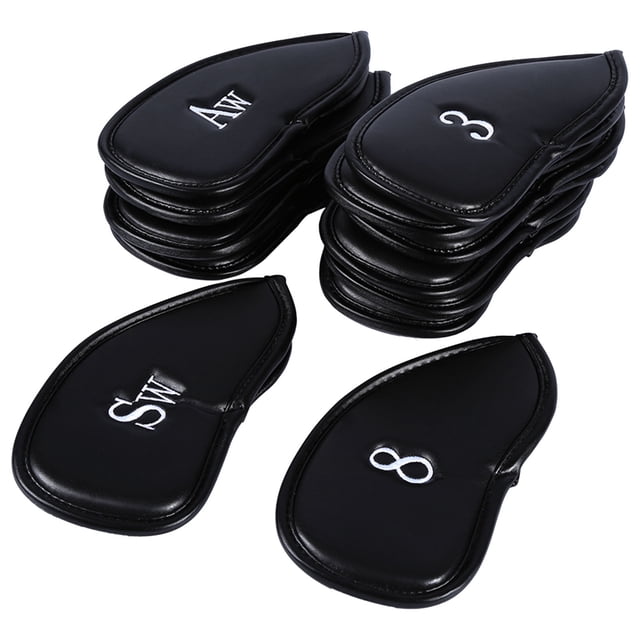 Juego De 12 Fundas Para Cabeza De Palo De Con Números, Protector De Cabeza De Hierro Impermeable De Cuero PU Para Todas Las Marcas Y Tamaños De Cabeza De Palo De Hierro