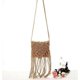 thumbnail image 5 of Bolso de hombro de paja de algodón hecho a mano, bolso cruzado de crochet con borlas, bolso bohemio de playa para mujer, 5 of 5