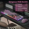 thumbnail image 3 of Gaming Keyboard and Mouse Combo, K1 RGB LED Backlit Keyboard with 104 Key, 3 of 7